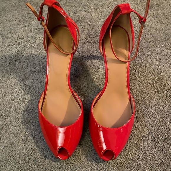Calvin Klein Shoes - Ladies Calvin Klein Suede/Leather Red Heels